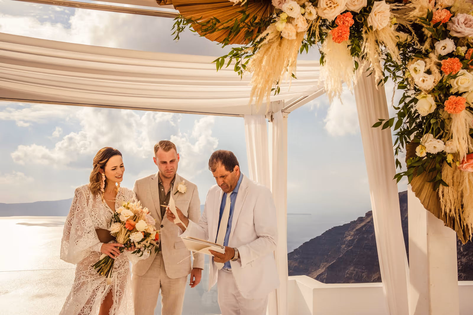 Ślub w Grecji. Santorini. Taras nr. 6. Zdjęcie nr. 11