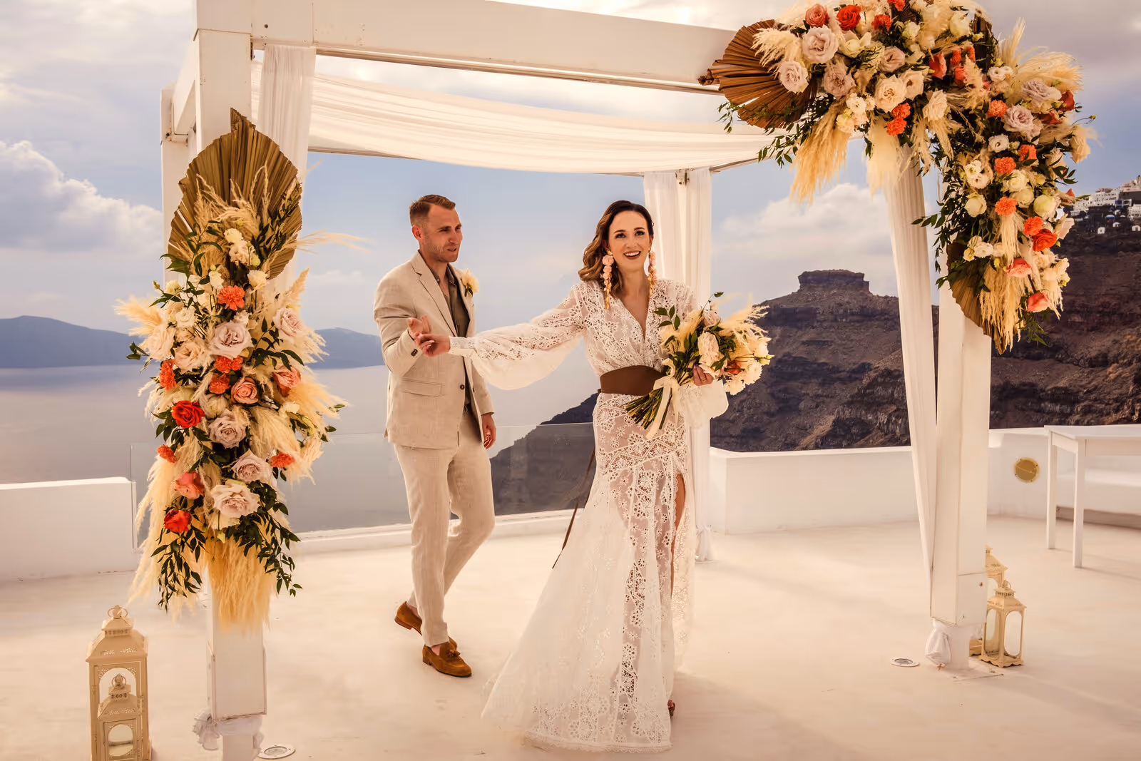 Ślub w Grecji. Santorini. Taras nr. 6. Zdjęcie nr. 19
