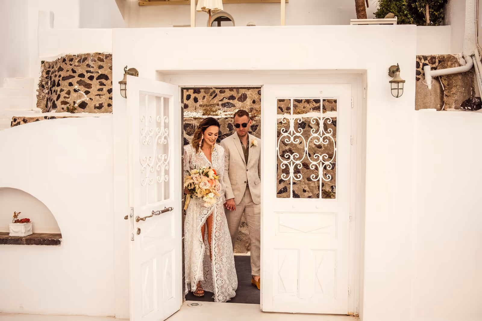 Ślub w Grecji. Santorini. Taras nr. 6. Zdjęcie nr. 5