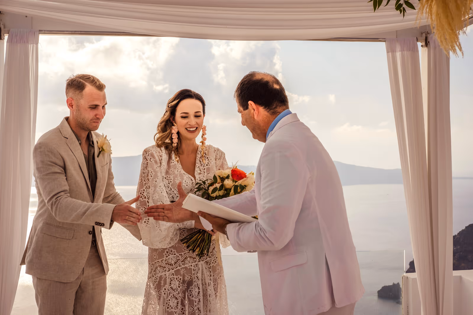 Ślub w Grecji. Santorini. Taras nr. 6. Zdjęcie nr. 9