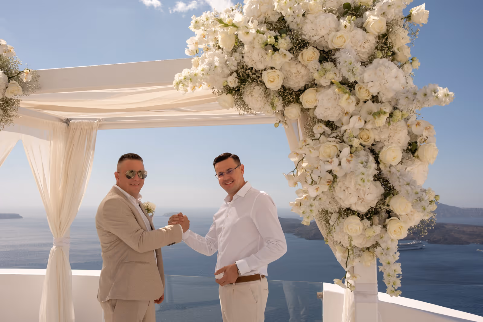 Ślub w Grecji. Santorini. Taras nr. 2. Zdjęcie nr. 27