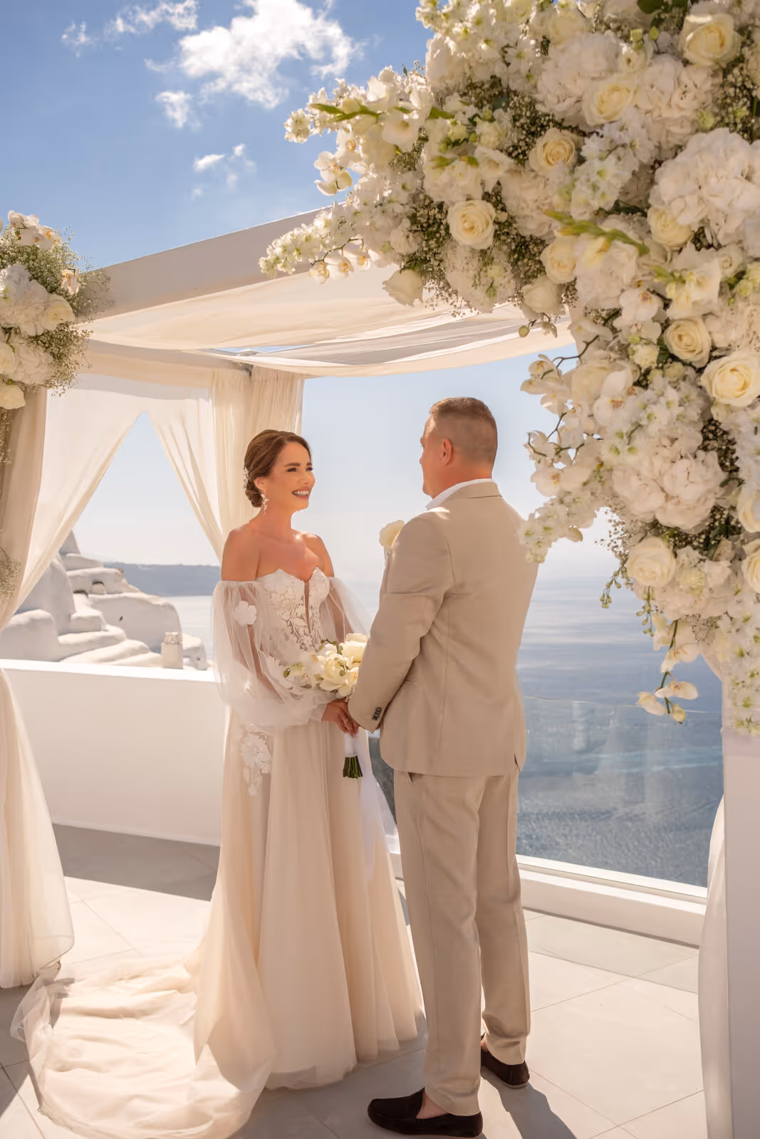 Ślub w Grecji. Santorini. Taras nr. 2. Zdjęcie nr. 35