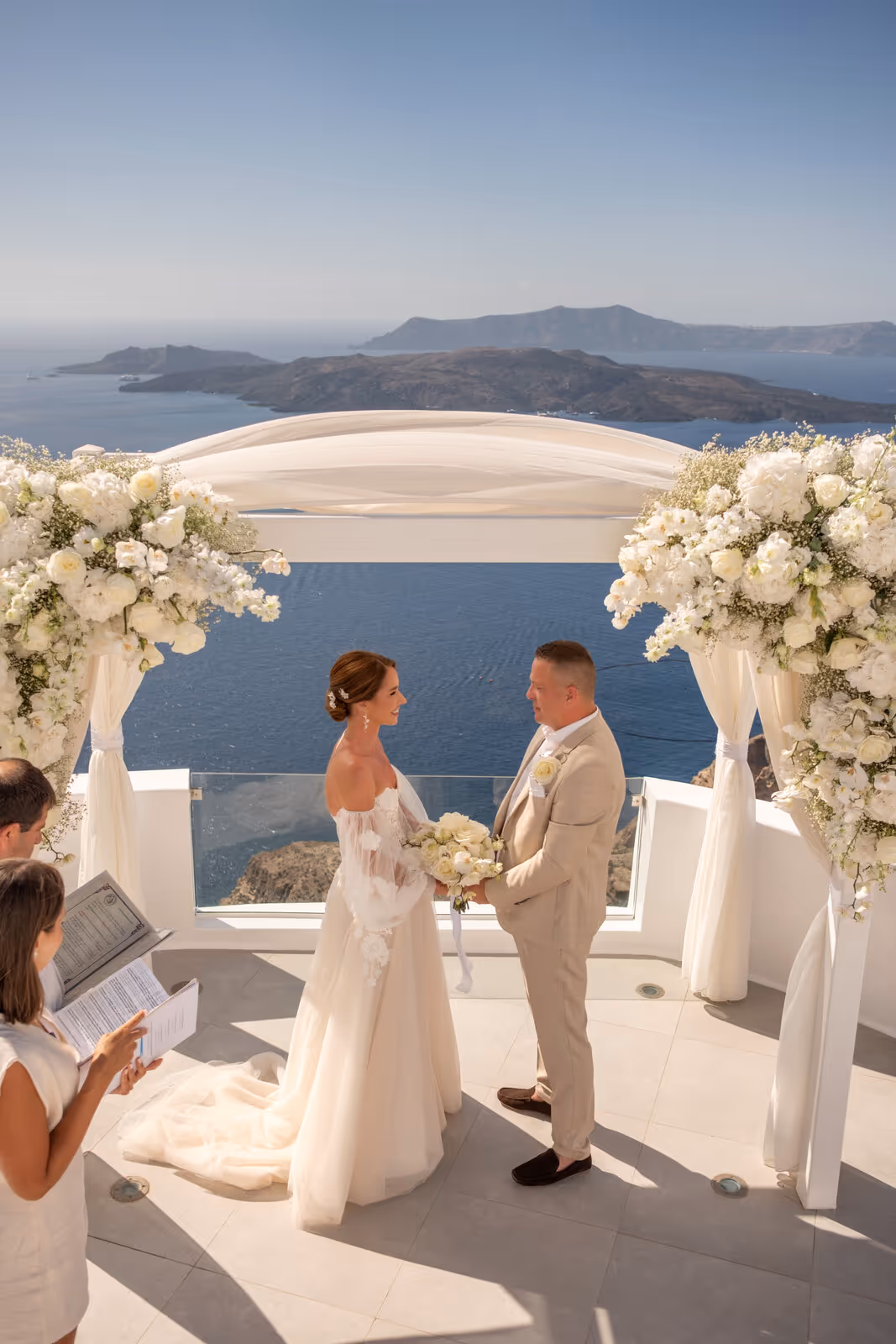 Ślub w Grecji. Santorini. Taras nr. 2. Zdjęcie nr. 38