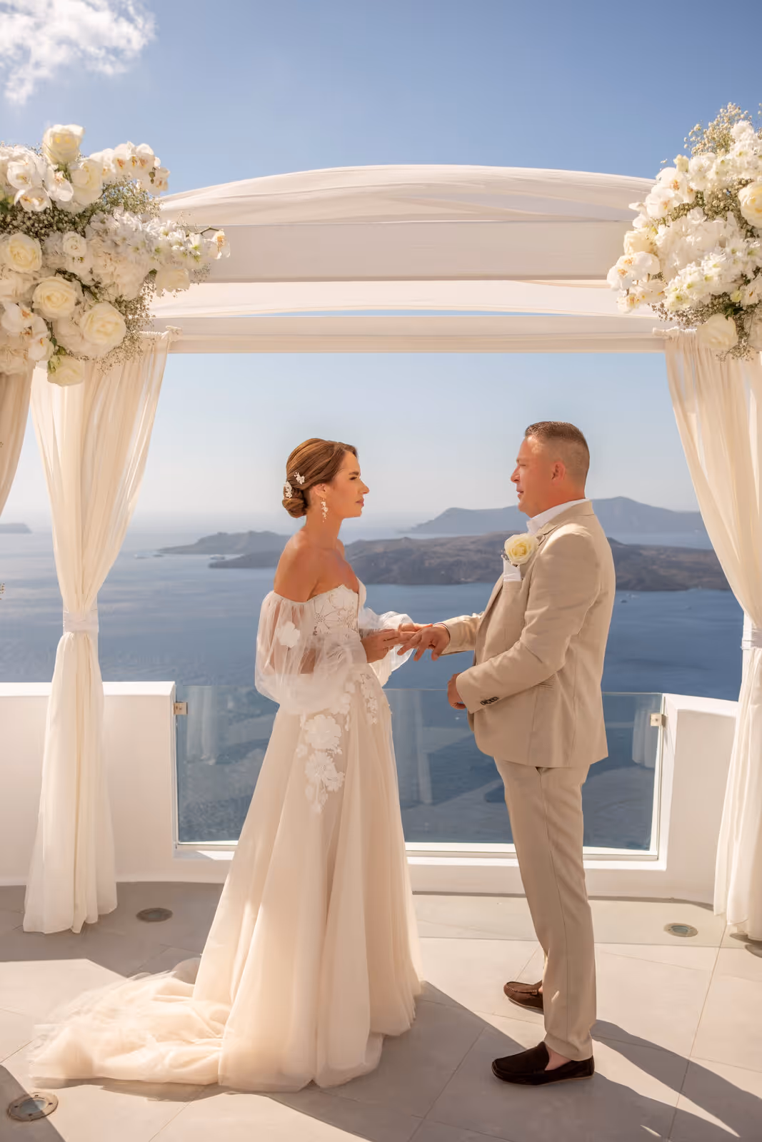 Ślub w Grecji. Santorini. Taras nr. 2. Zdjęcie nr. 45