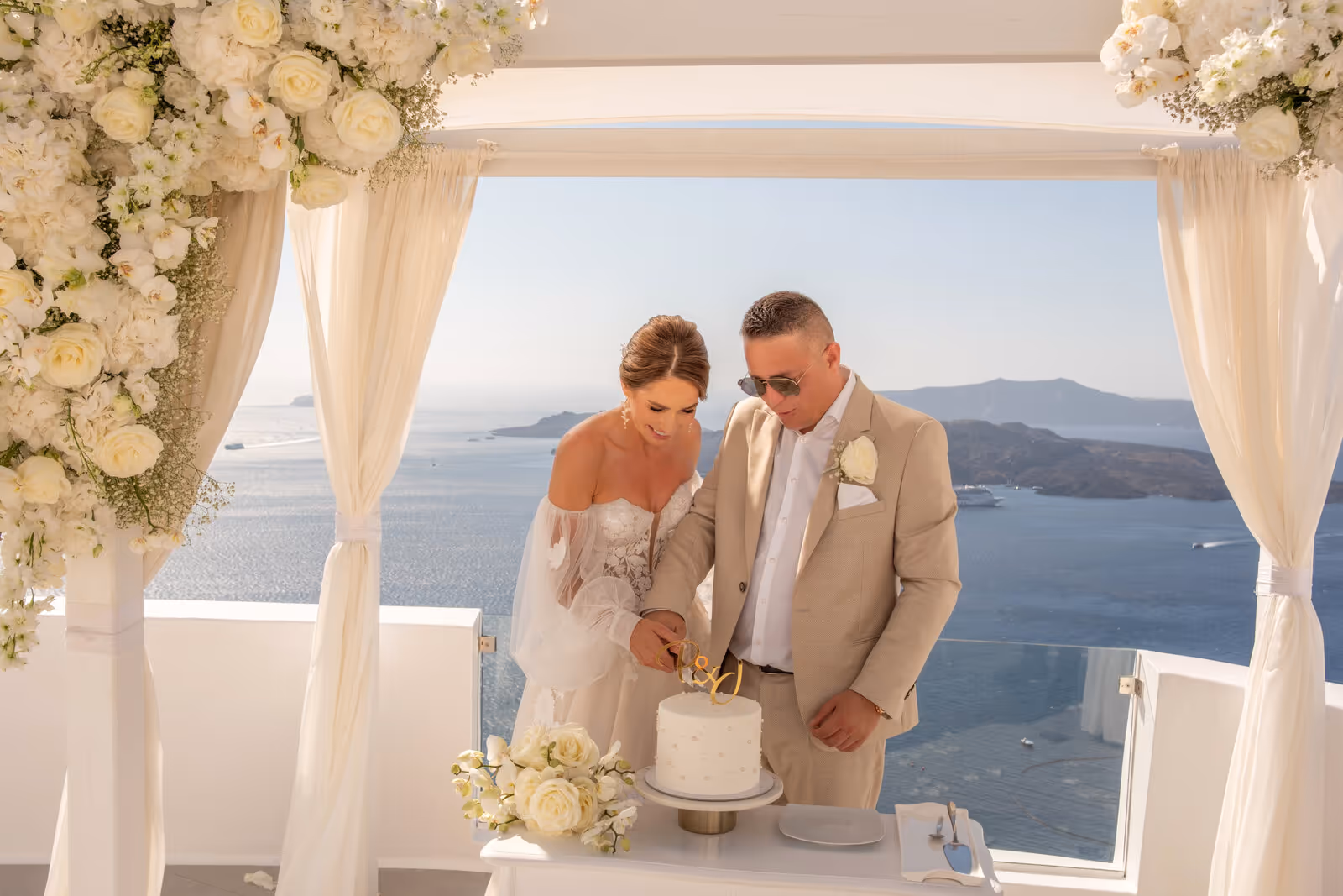 Ślub w Grecji. Santorini. Taras nr. 2. Zdjęcie nr. 54