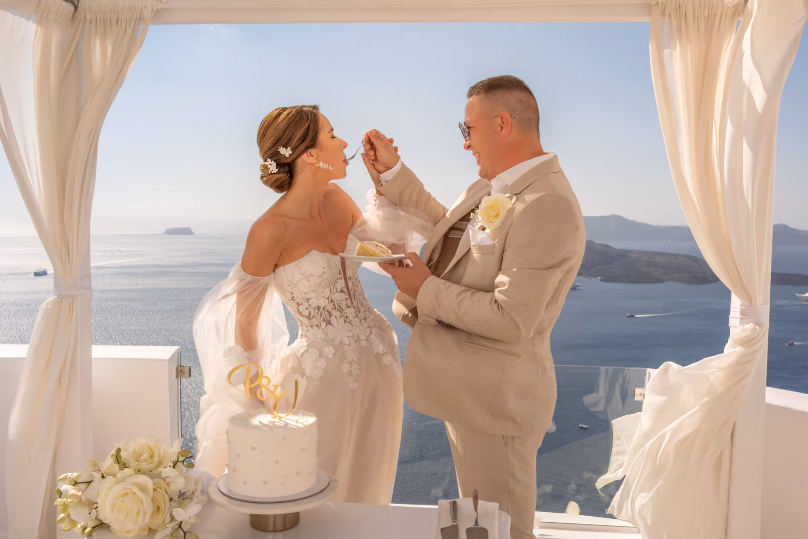 Ślub w Grecji. Santorini. Taras nr. 2. Zdjęcie nr. 55