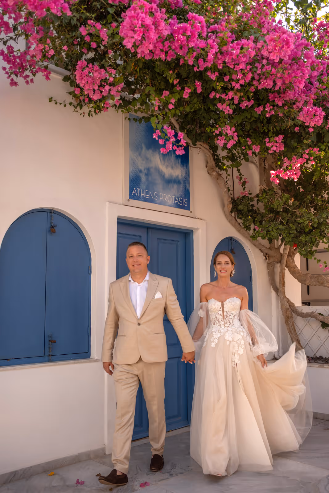 Ślub w Grecji. Santorini. Taras nr. 2. Zdjęcie nr. 83
