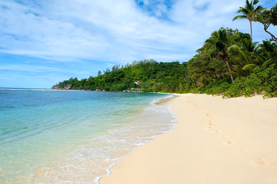 Ślub na Seszelach. Piaszczysta dzika plaża. Zdjęcie 7
