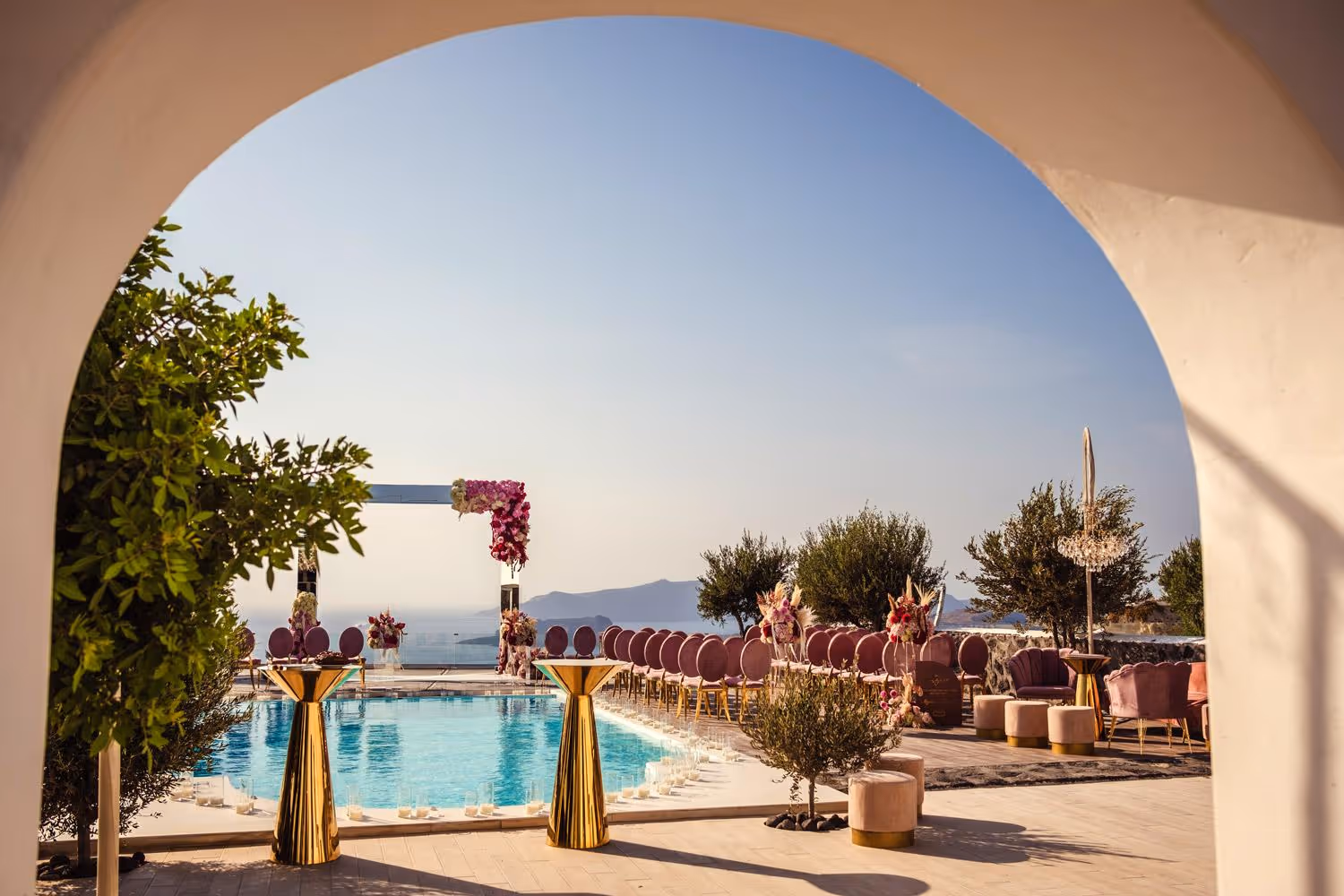 Ślub na Santorini. Prywatna Villa. Zdjęcie 1
