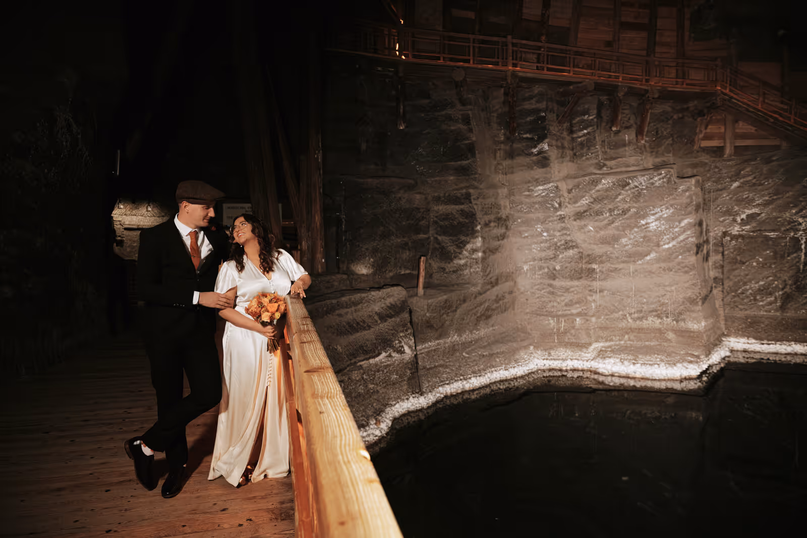 Ślub w Polsce. Kopalnia Soli w Wieliczce. Zdjęcie nr. 169