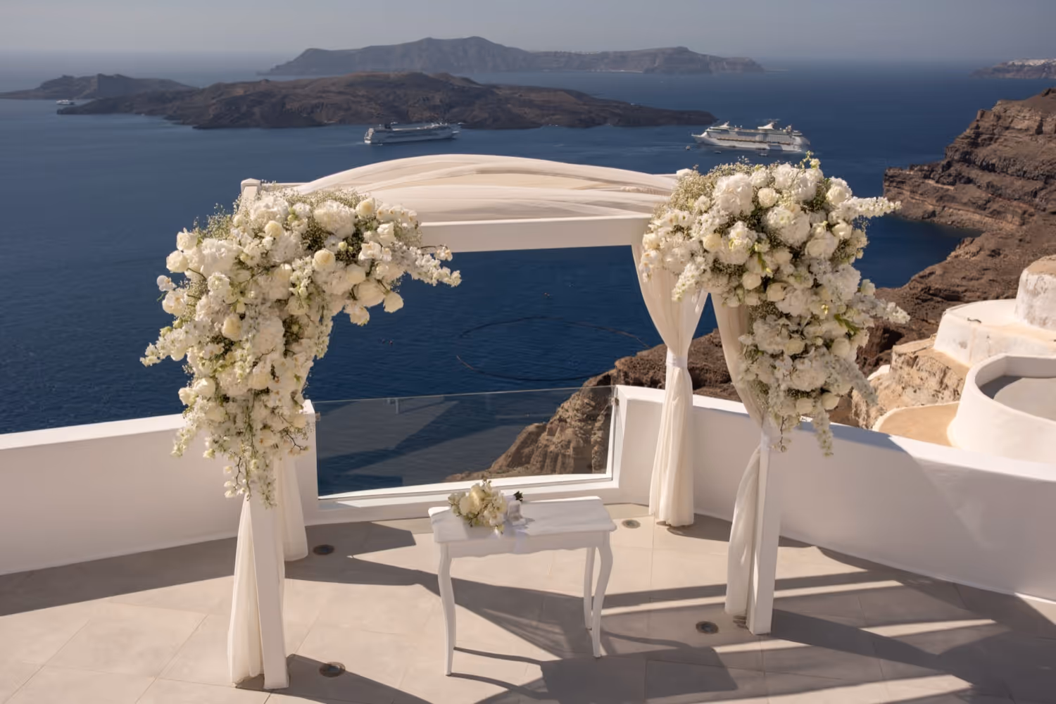 Ślub na Santorini. Taras numer 2. Zdjęcie 1
