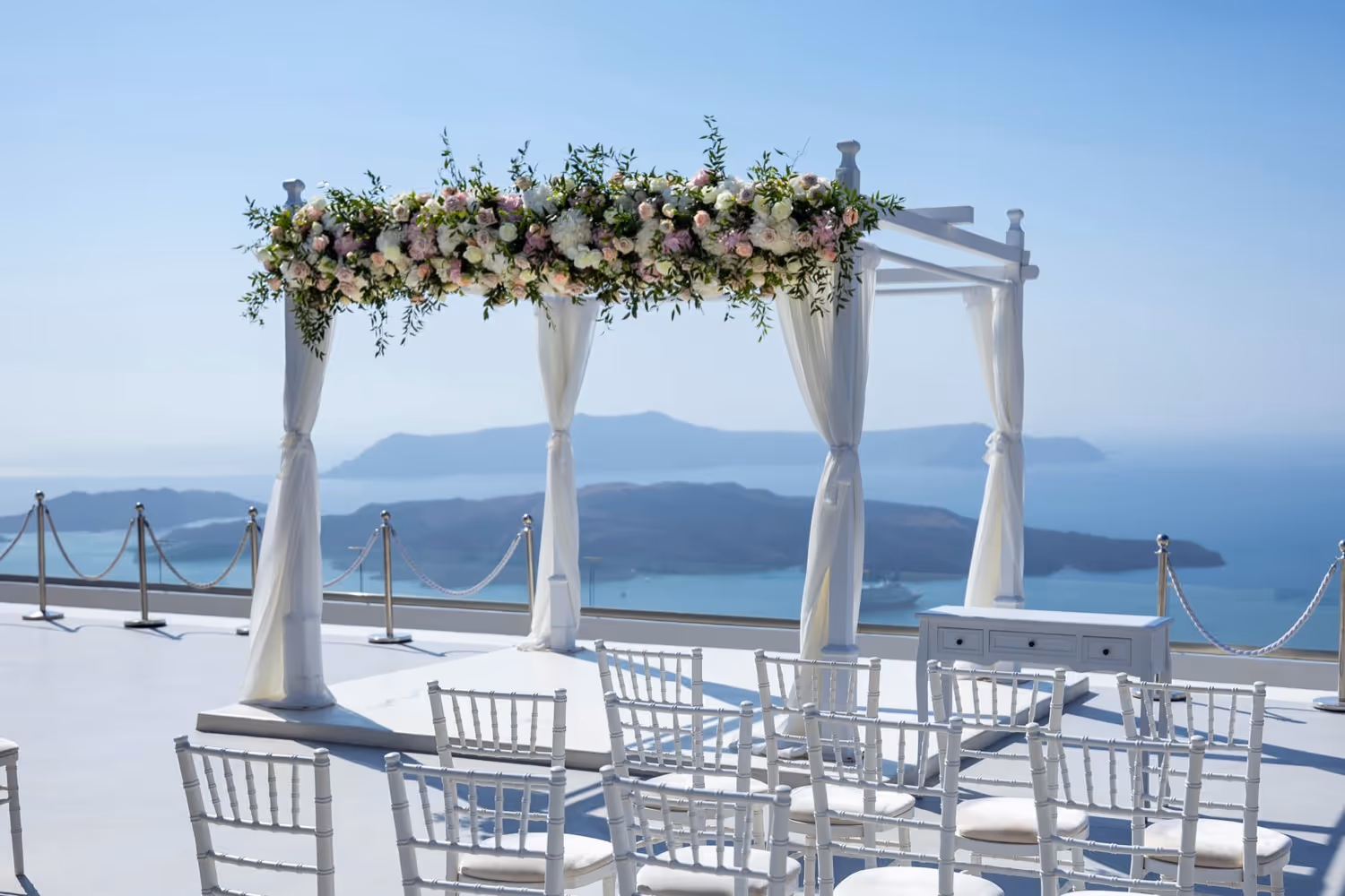 Ślub na Santorini. Taras numer 1. Zdjęcie 4