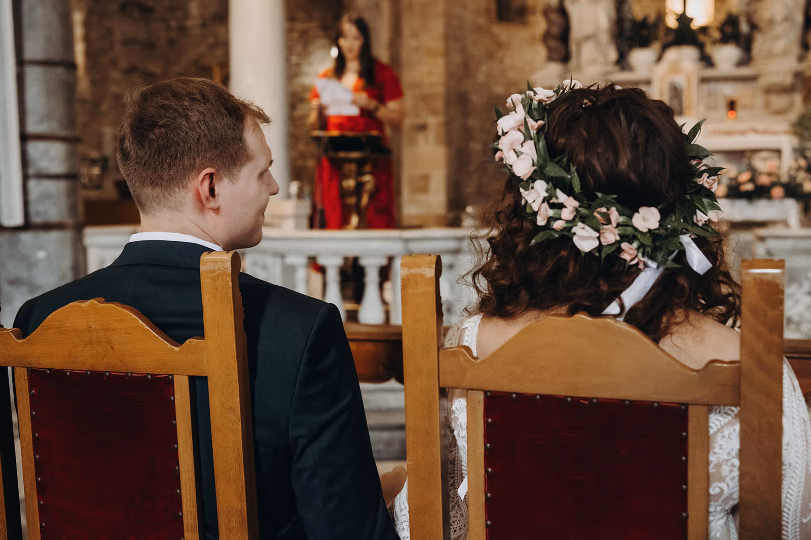 Ślub w Toskanii. Kościół 4. Zdjęcie 5