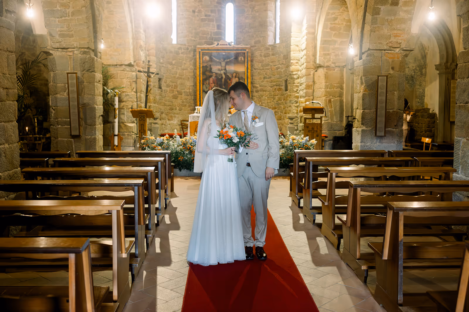 Ślub w Toskanii. Kościół 7. Zdjęcie 22