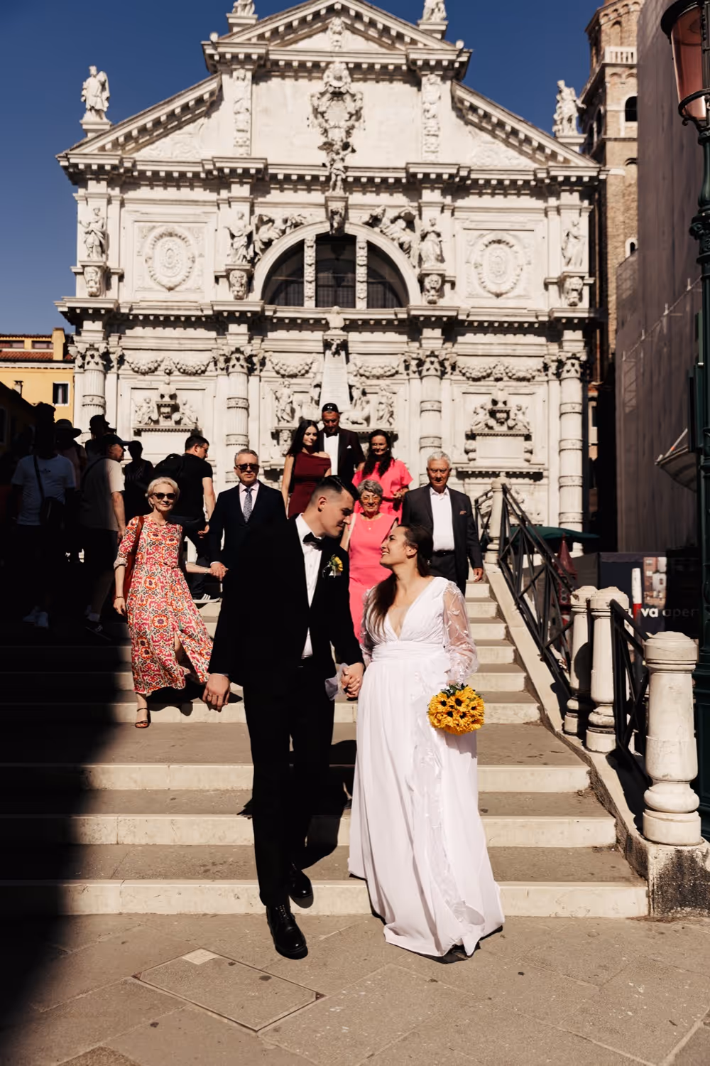 Ślub w Wenecji. Chiesa Parrocchiale di San Moisè. Zdjęcie 11