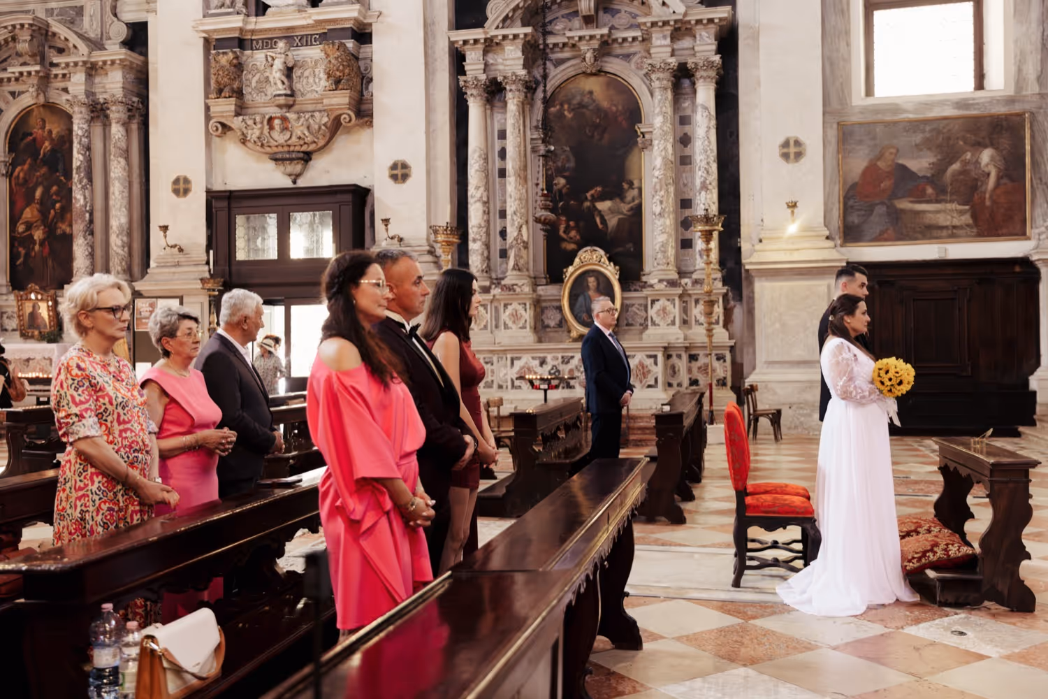 Ślub w Wenecji. Chiesa Parrocchiale di San Moisè. Zdjęcie 3