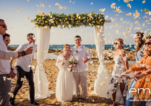 ślub na plaży